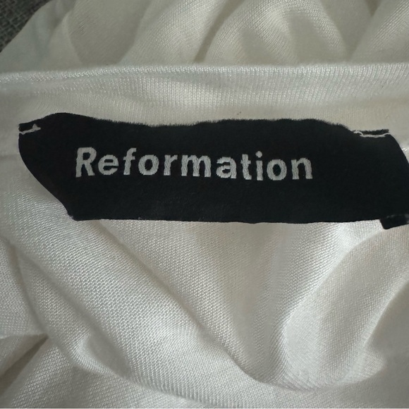 Reformation Jeans White Trop Bodysuit - Picture 7 of 8